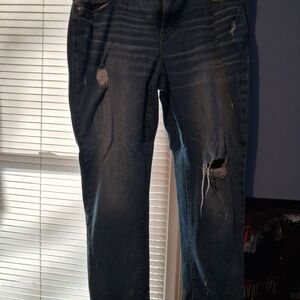 Torrid Blue Distressed Boyfriend Jeans